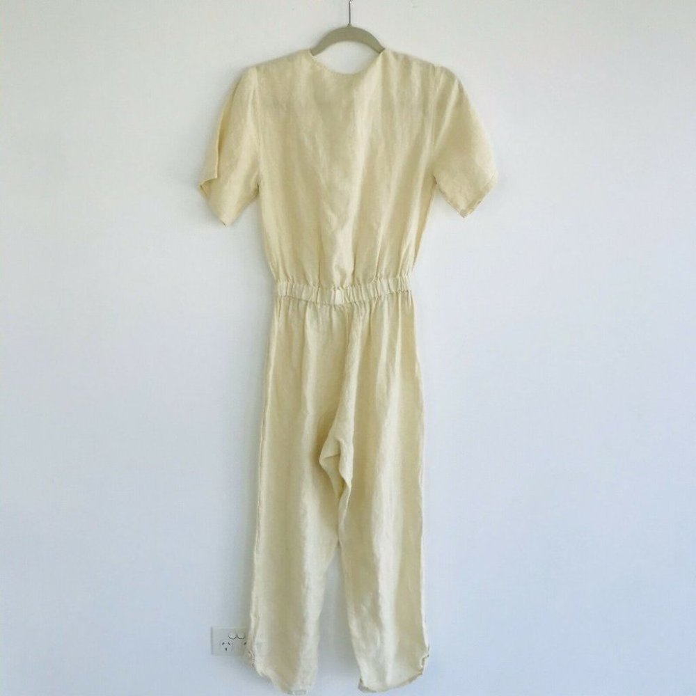 Tigerlily BNWT 100% Linen Ess Zuzela Women's Jumpsuit Size 12 RRP $250 - Picture 5 of 12